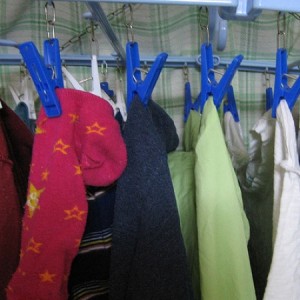 drying clothes