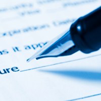 Signing a deed
