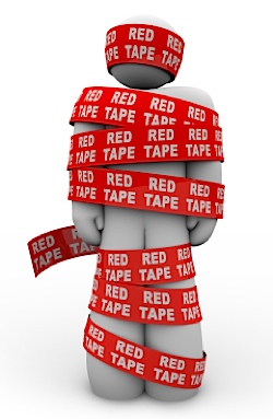 red tape man