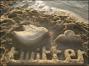 twitter in the sand