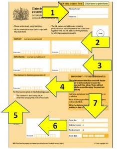 Claim form