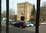 The view from the Angel Restaurant window