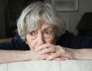 Sitting tenants - Worried woman