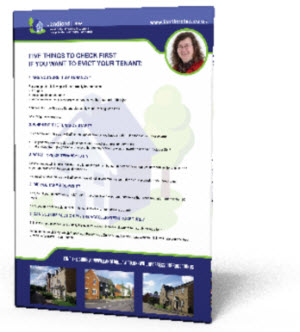 Eviction checklist