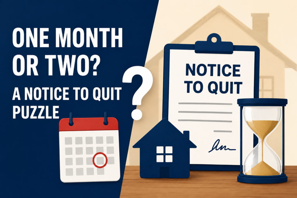 Tenants Notices to Quit